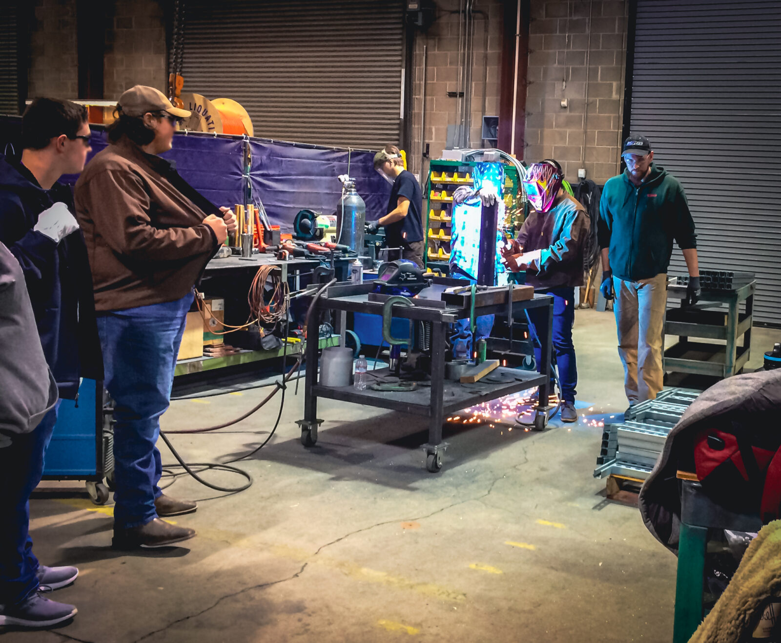 Students at an Electrical Trade Open House