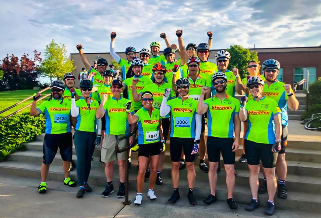 Sturgeon Electric's Bike MS group of more than 20 men and women